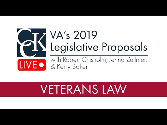 VA's 2019 Legislative Proposals