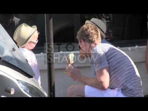 EXCLUSIVE: Neil Patrick Harris, David Furnish and family for ice cream in Saint Tropez