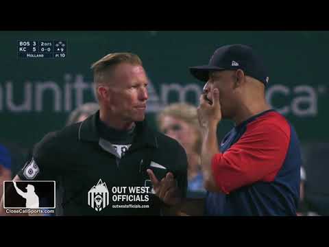 Ejection 075 - Jim Wolf Ejects Christian Arroyo After Strikeout in 9th Inning of Boston-Kansas City