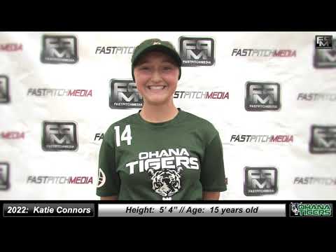 2022 Katie Connors Lefty Pitcher and Outfield Softball Skills Video - Ohana Tigers