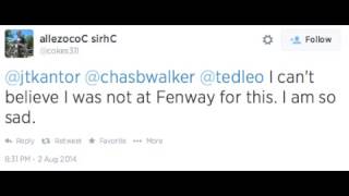 Ted Leo &amp; The Pharmacists&#39; &quot;Bottled in Cork&quot; on Fenway Park organ at Red Sox game (8/2/14)