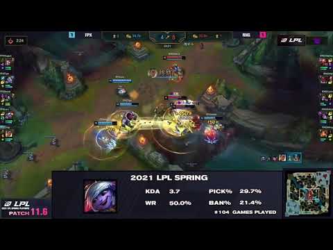 LPL RNG Gala Pentakill kai'sa (FPX vs RNG)