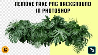 How To Remove Fake PNG Background In Photoshop 2024 | Adobe Photoshop Tutorial