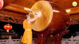 Paramita Drum and Bell Sounds Echo Throughout Thanh Dang Mountain for Vesak 2024