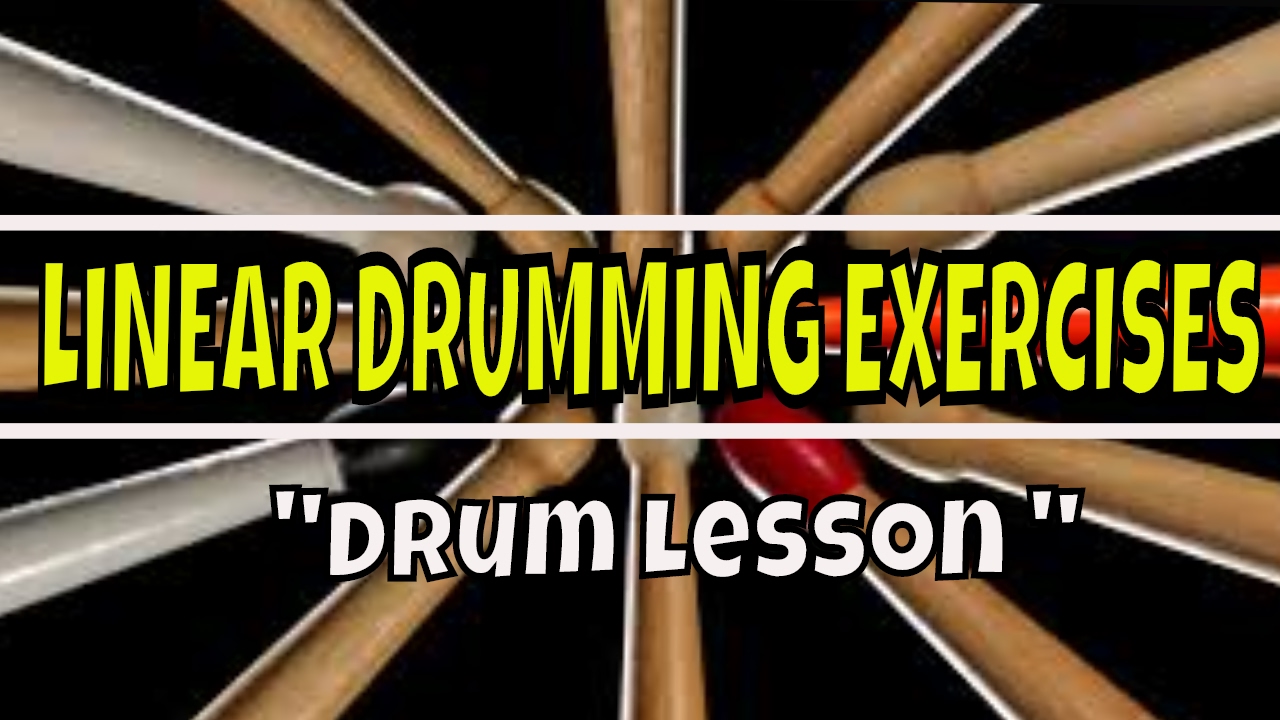 Beginner Drum Lesson - Linear Drumming Exercises