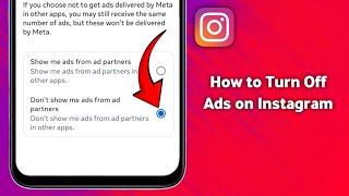 How to Fix Turn Off Ads on Instagram ( 2025 ) 