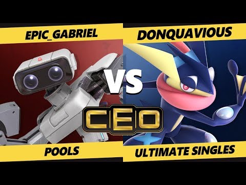 CEO 2019 SSBU - MMG | Epic_Gabriel (ROB) Vs. Donquavious (Greninja) Smash Ultimate Tournament Pools