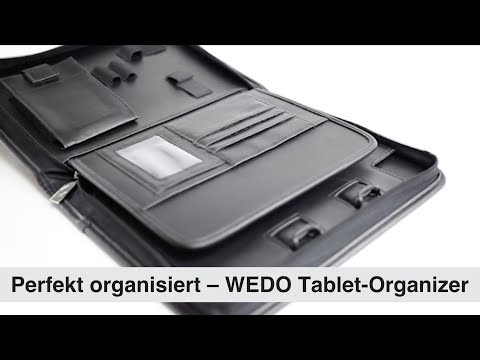 Artikelvideo 1 für WEDO Elegance Tablet-Organizer für Markenunabhängig Tablets bis 26,67 cm (10,5'') schwarz, Artikelnummer 382390
