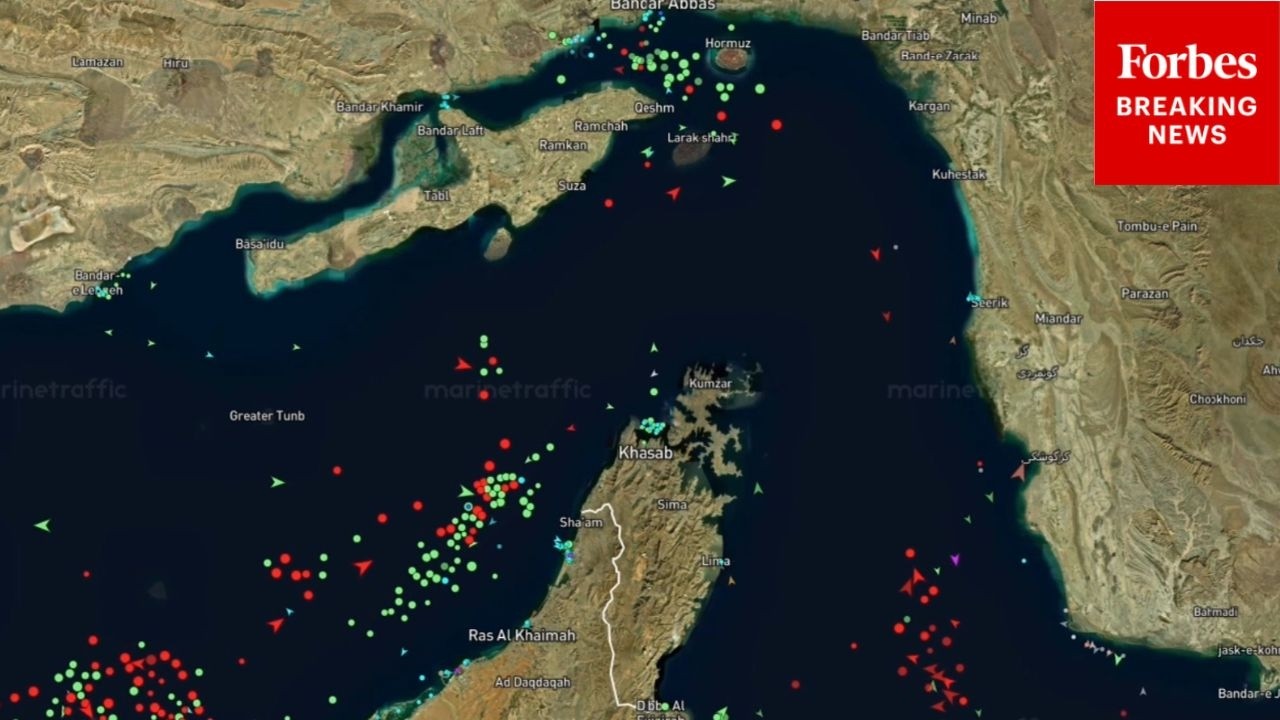 Video | JUST IN: Maritime Traffic Shows Few Boats Transiting Strait Of Hormuz As Iran Peace Talks Stall