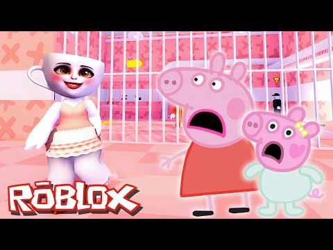 Evie Pig and Peppa Pig Escape BALLERINA CAPUCHINA'S PRISON RUN in Roblox