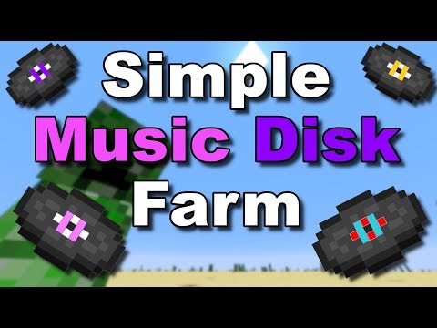 (EASIEST FARM) Simple Music Disc Farm! - Minecraft Tutorial