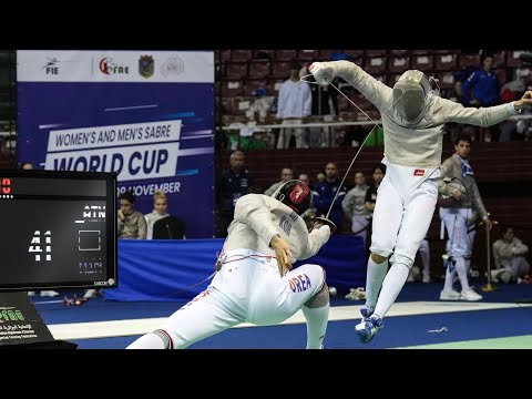 Oh Sanguk 0-5 I cry to sleep T_T 2025 Algiers Men Team Sabre Korea v Russia 오상국 0-5 울면서 잠이 든다 T_T