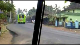 preview picture of video 'Dangers  bus ride at kerala thrissur'