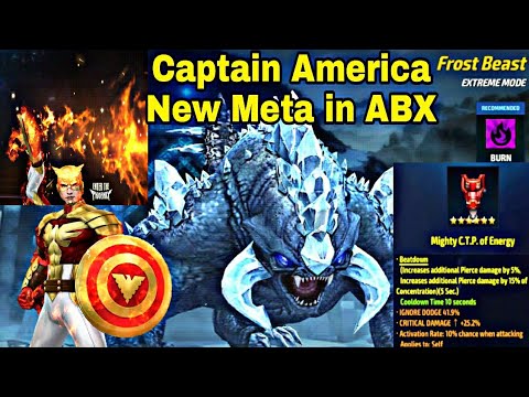 Captain America Enter The Phoenix Uniform Mighty of Energy ABX Guide On Burn - Marvel Future Fight