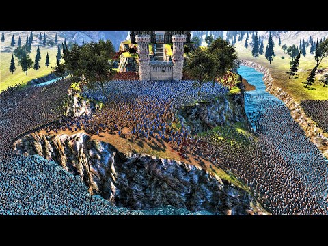 1000 JASON VOORHEES & 20.000 ZOMBIES LAY SIEGE TO THE CASTLE | MEDIEVAL ARMY DEFENDS - UEBS
