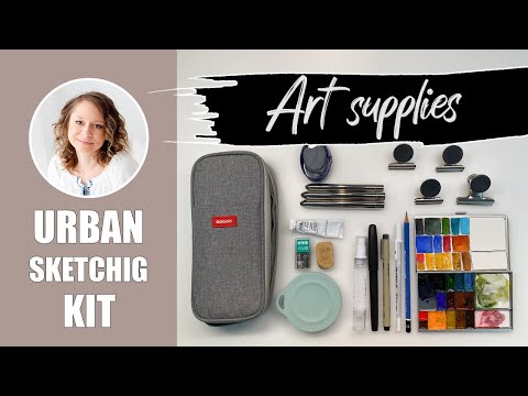 Minimalist Urban Sketching Kit – What’s in My Backpack – This is all I need