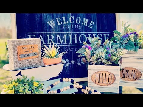 High end dollar tree and dollar general farmhouse home...