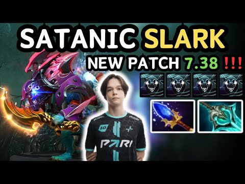 🔥 NEW PATCH 7.38 - Satanic SLARK Hard Carry Gameplay 🔥 Grandmaster Tier - Dota 2