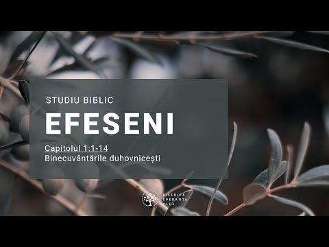 Studiu Efeseni | 01 Binecuvântările duhovnicești | Bogdan Codrea