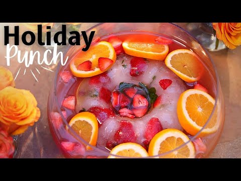 Holiday Punch | BEST PARTY PUNCH | Christmas Punch...