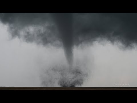 Selden, Kansas Tornado 5/24/2021 Extended 4K Footage From Birth To Death