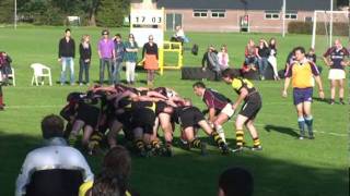 preview picture of video 'Rugby 2011 Dwingeloo - Haarlem 16-10-2011 samenvatting.mp4'