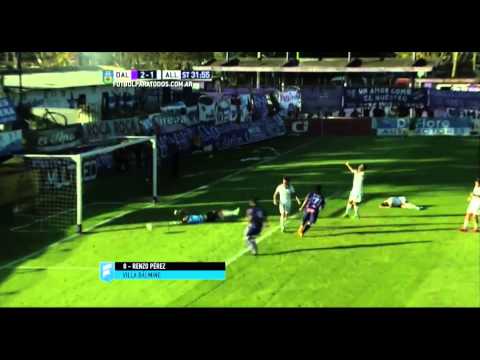Gol de Pérez. V. Dálmine 2 - All Boys 1. Fecha 13. B Nacional 2015. FPT.