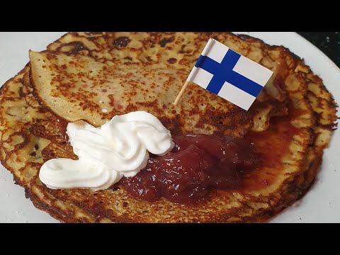 How to make Finnish pancakes - Letut recipe
