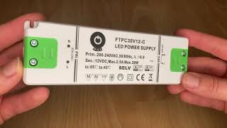 FTPC30V12-C POS Napěťový zdroj 30W 12V 2.5A
