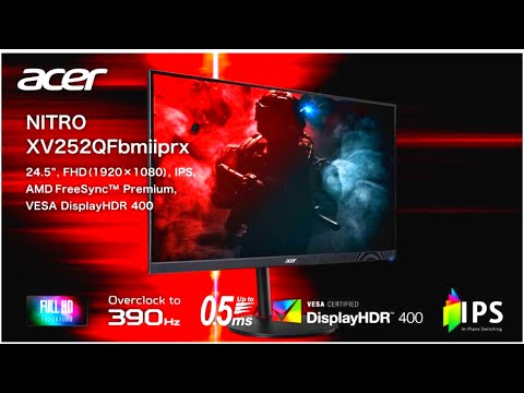Acer Nitro XV252QF 390 Hz Monitor Review