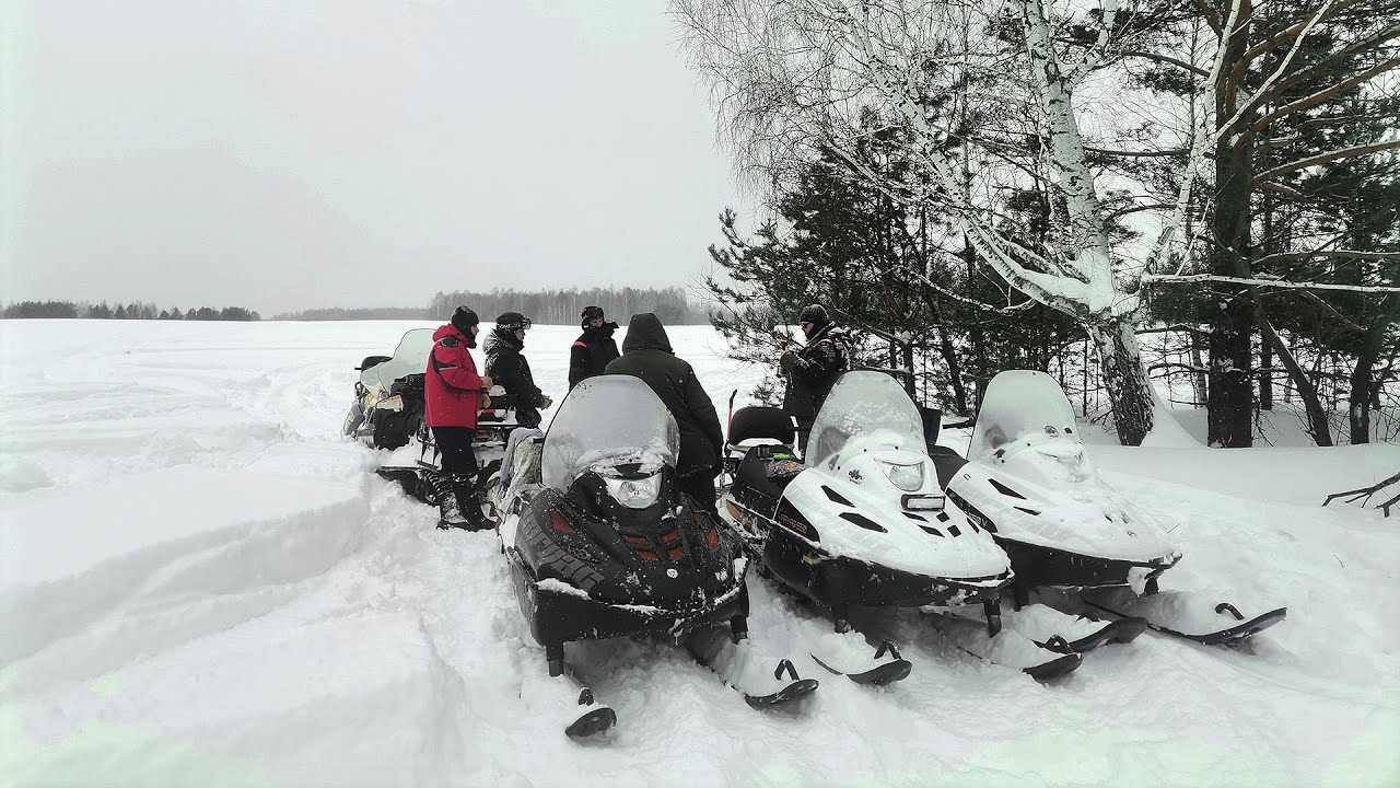 Различия снегоходов Тайга Варяг 500, 550, 550V. Тест по глубокому снегу.