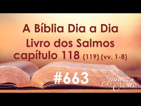 Curso Bíblico 663 - Livro dos Salmos 118 (119) (vv.1-8) - Elogio a Lei Divina - Alef - Padre Juarez