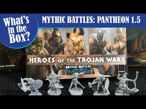 HEROES OF THE TROJAN WARS expansion unboxing for Mythic Battles Pantheon 1.5