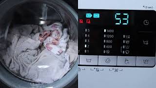 Split-Screen Laundry: Washing Machine in Action + Countdown!