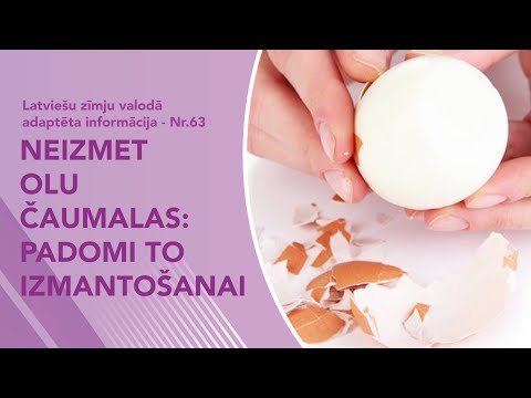 Video ziņas Nr. 63 “Neizmet olu čaumalas – padomi olu čaumalu izmantošanai”