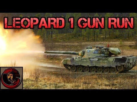 Leopard 1 Main Battle Tank Live Firing Training Exercise