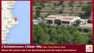 preview picture of video '3 Schlafzimmern 3 Bäder Villa zu verkaufen in Lliber, Costa Blanca, Spain'