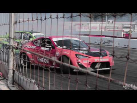 Patrick Cyr Leading Jeff Laflamme - Formula Drift Canada World 2015