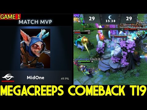 WTF MEGA COMEBACK - SECRET vs MINESKI Game 1 - MAIN EVENT TI 9 DOTA 2