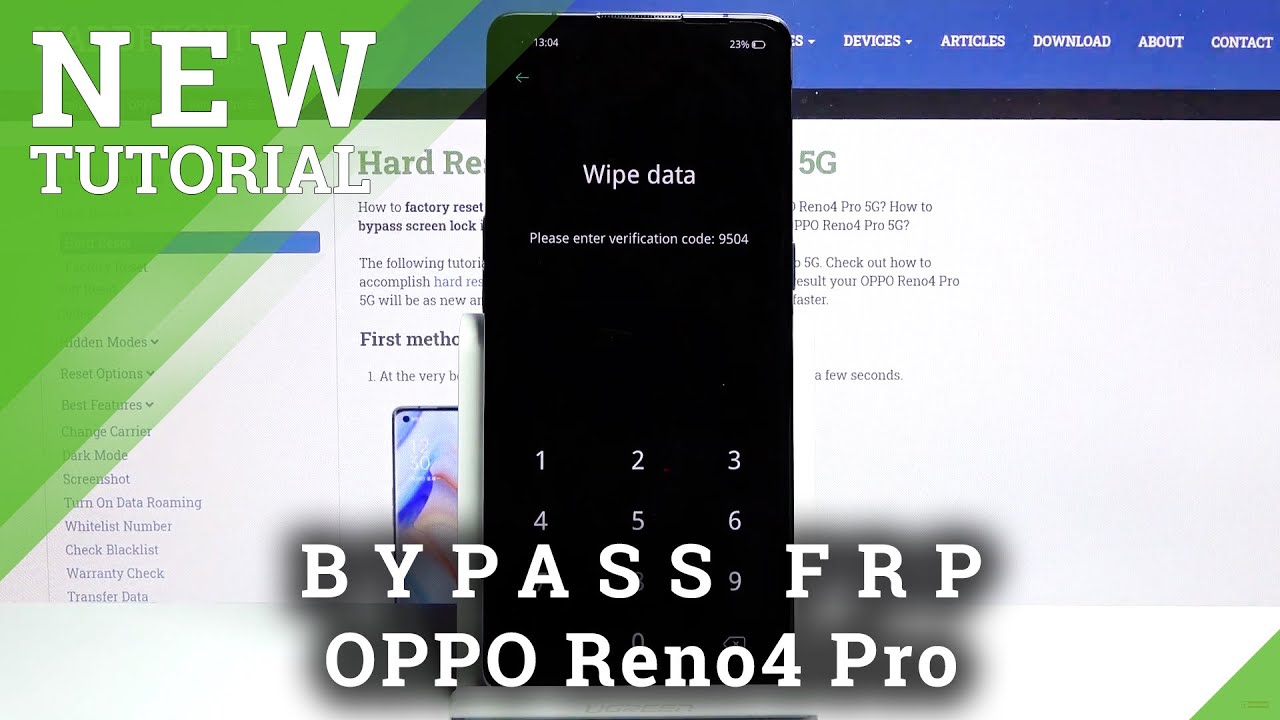 Hard Reset OPPO Reno4 Pro – Wipe Data / Bypass Screen Lock