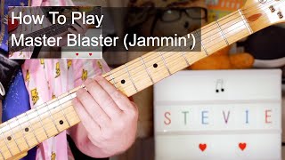 'Master Blaster (Jammin')' Stevie Wonder Guitar &amp; Bass Lesson