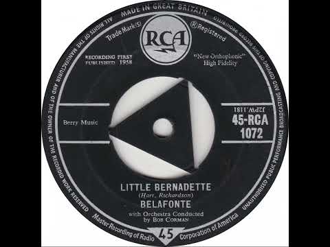 UK New Entry 1958 (130) Harry Belafonte - Little Bernadette