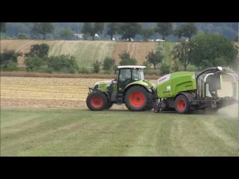 Claas Arion 640 & Claas Rollant 455 Uniwrap