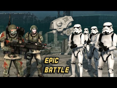 Imperial Guard vs Galactic Empire - Warhammer 40K vs Star Wars | Cinematic Battle