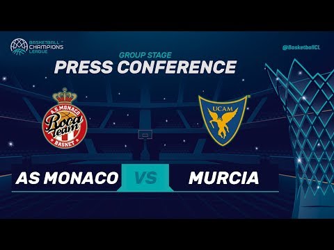 AS Monaco v UCAM Murcia - Press Conference - Basketball Champions League 2017-18