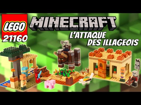 Vidéo LEGO Minecraft 21160 : L'attaque des illageois