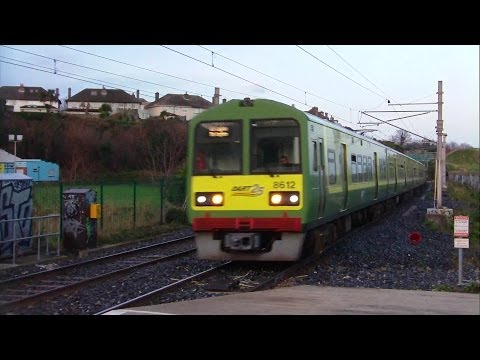IE 8510 Class Dart Train number 8612 - Seapoint Station, Dublin