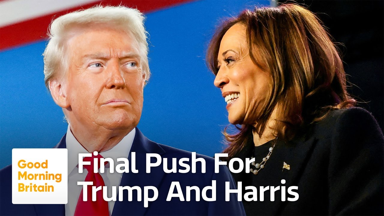 Trump and Harris Scramble to Win Votes on Final Day of Campaigns