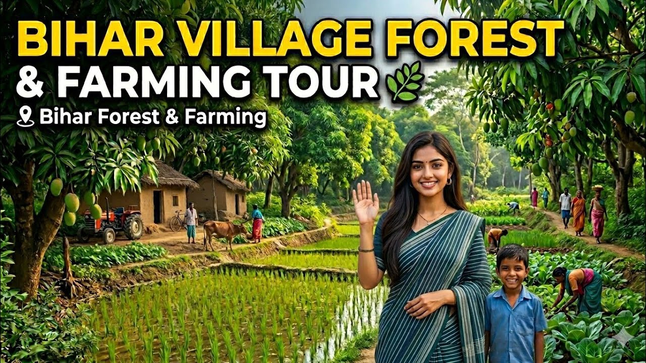 Bihar Village Forest & Farming Tour 🌿 | Real Village Life 😍