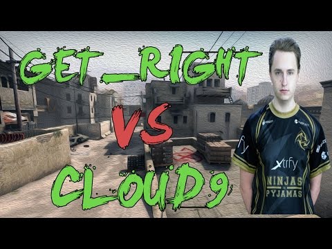 CSGO: POV NiP GeT_RiGhT vs Cloud9 (39/20) dust2 @ ESL ESEA Dubai Invitational 2015